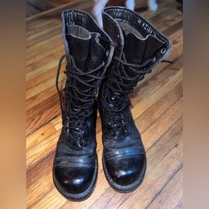 Vintage Corcoran Jump Boots Women’s Size 6 1/2 Black Leather Cap Toe USA Made